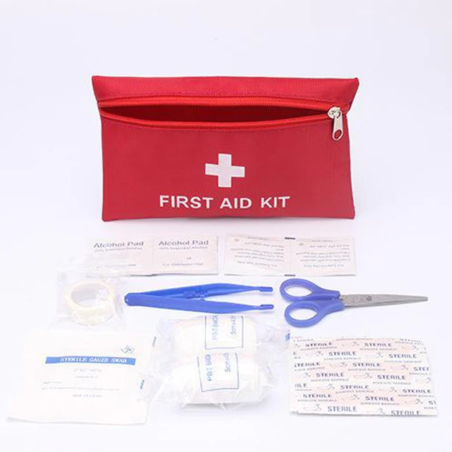 Mini First Aid Kit Red Emergency Kits With Bandage Band Plaster Mini First Aid Kit Red Emergency Kits With Bandage Band Plaster Survival In Medical
