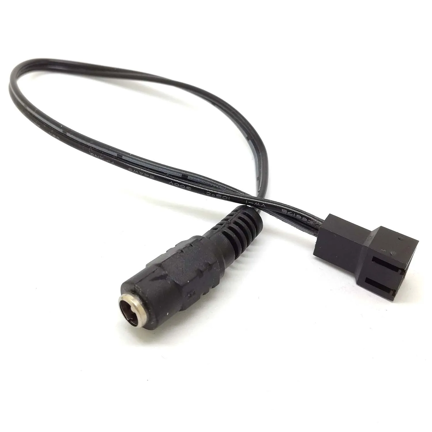 PC 3pin/2pin المشجعين الذكور إلى 5.5 مللي متر x 2.1 مللي متر الإناث DC الطاقة كابل 12 v 9 v 5 v للجماهير مدين الطريق كاميرا جديد