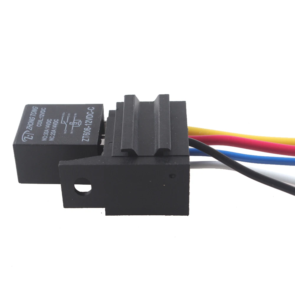 EE support 5 Pcs Auto Car 12V 20A/30A Relay & Socket For Electric Fan