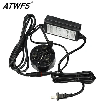 

Humidifier 3 Head Atomizer Ultrasonic Mist Maker Fogger with LED Lights Humidifier Atomizer Black