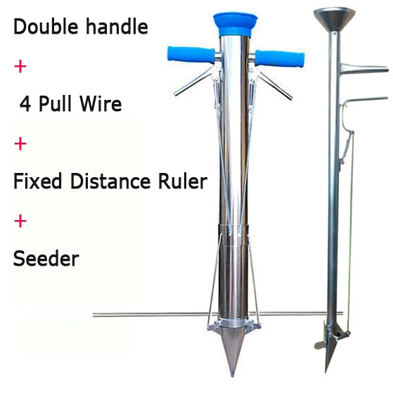 Быстрый сеялка из нержавеющей стали плантатор устройство для трансплантации рассады удобрение сеялка для посадки овощей садовое оборудование - Цвет: 9004