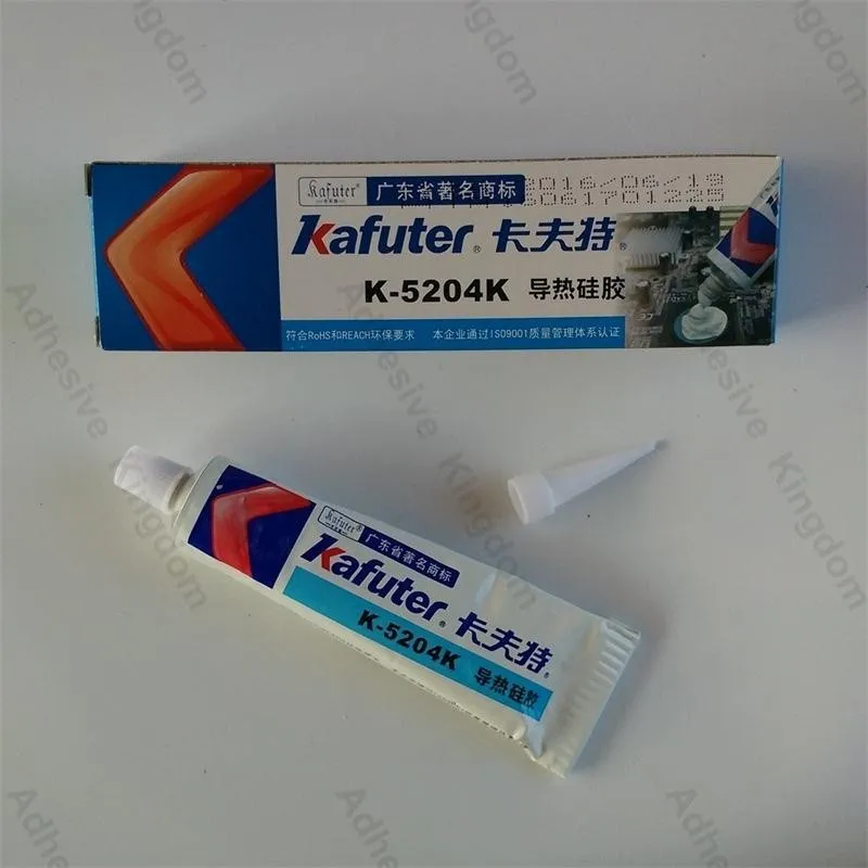 6 шт. kafuter 80 г K-5204K cpu Теплопроводящий силиконовый светодиодный клей Быстросохнущий тепловой коэффициент кремния 1,6
