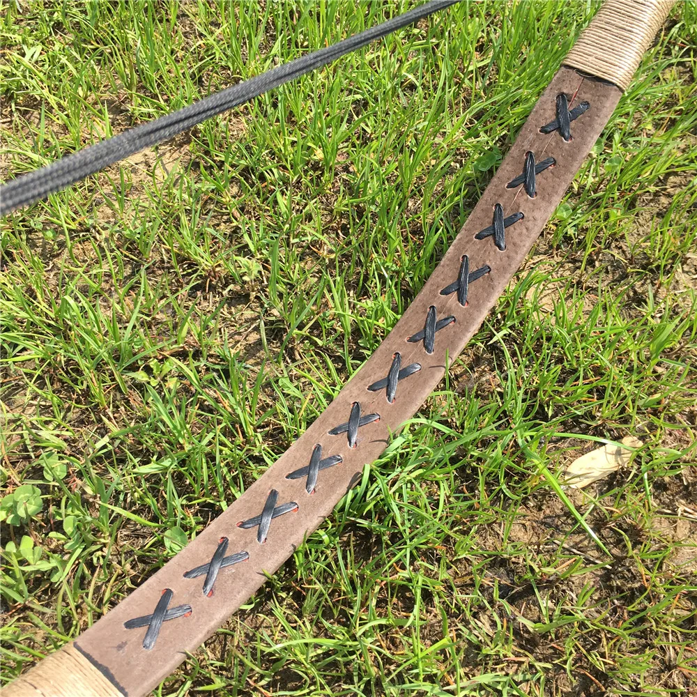 Günstig 25 80IBS Hohe Qualität Handmade Brown Longbow Recurve Bogen Für Outdoor Bogenschießen Jagd