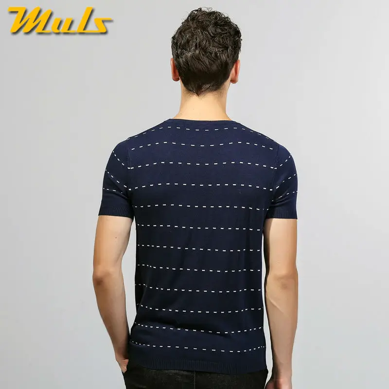 Мужская Трикотажная футболка летняя в полоску большие размеры M L XL 2XL 3XL MS1759|brand