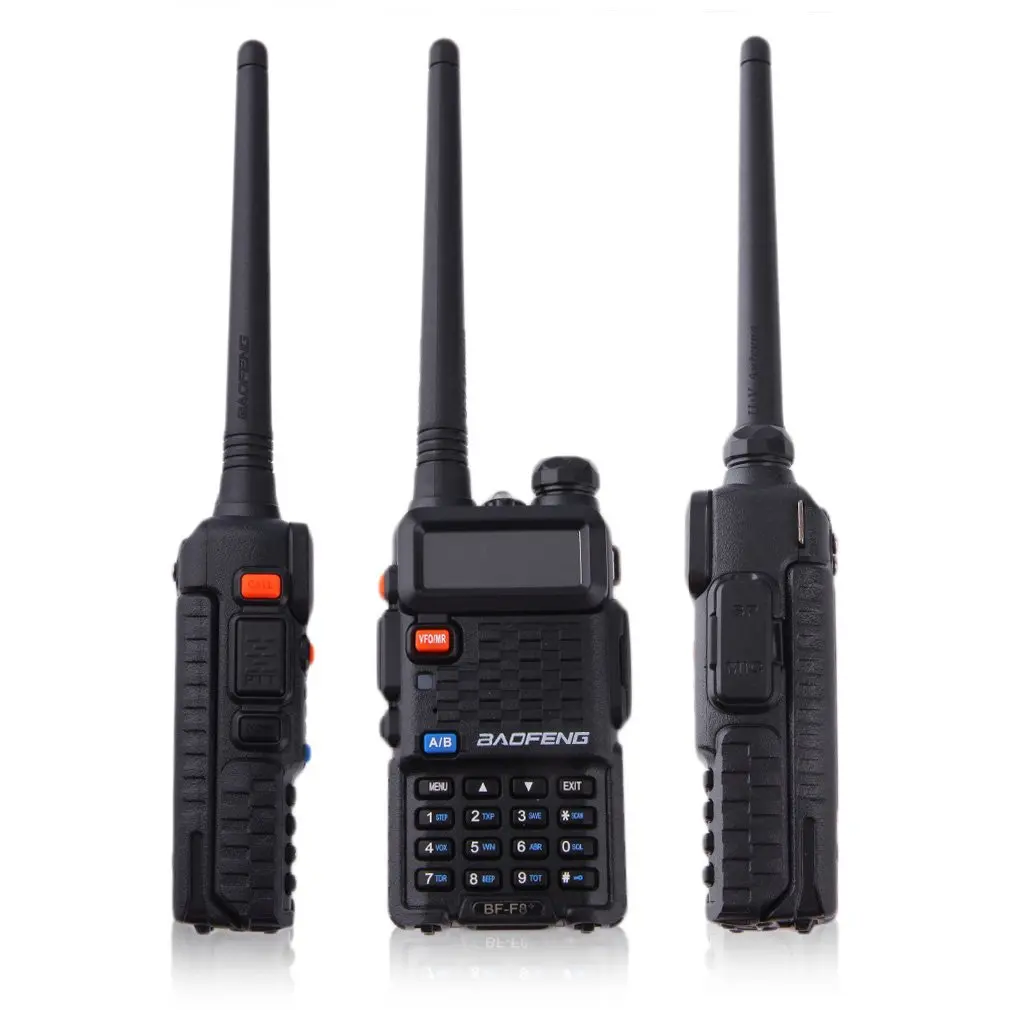 

BaoFeng UV-5R walkie taklie transceiver 5W VHF UHF Dual Band 136-174/400-520 MHz Ham CB FM two way radio Free earpiece