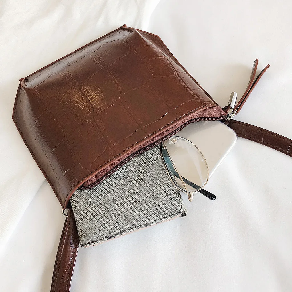 Простая однотонная женская сумка-мессенджер, модная маленькая квадратная сумка, сумка через плечо, 10 H
