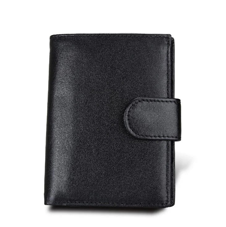 Genuine Leather Hasp Passport Cover Functional Engraved Name RFID Prrotection Card Holder Purse Men and Women Passport Wallet - Цвет: black