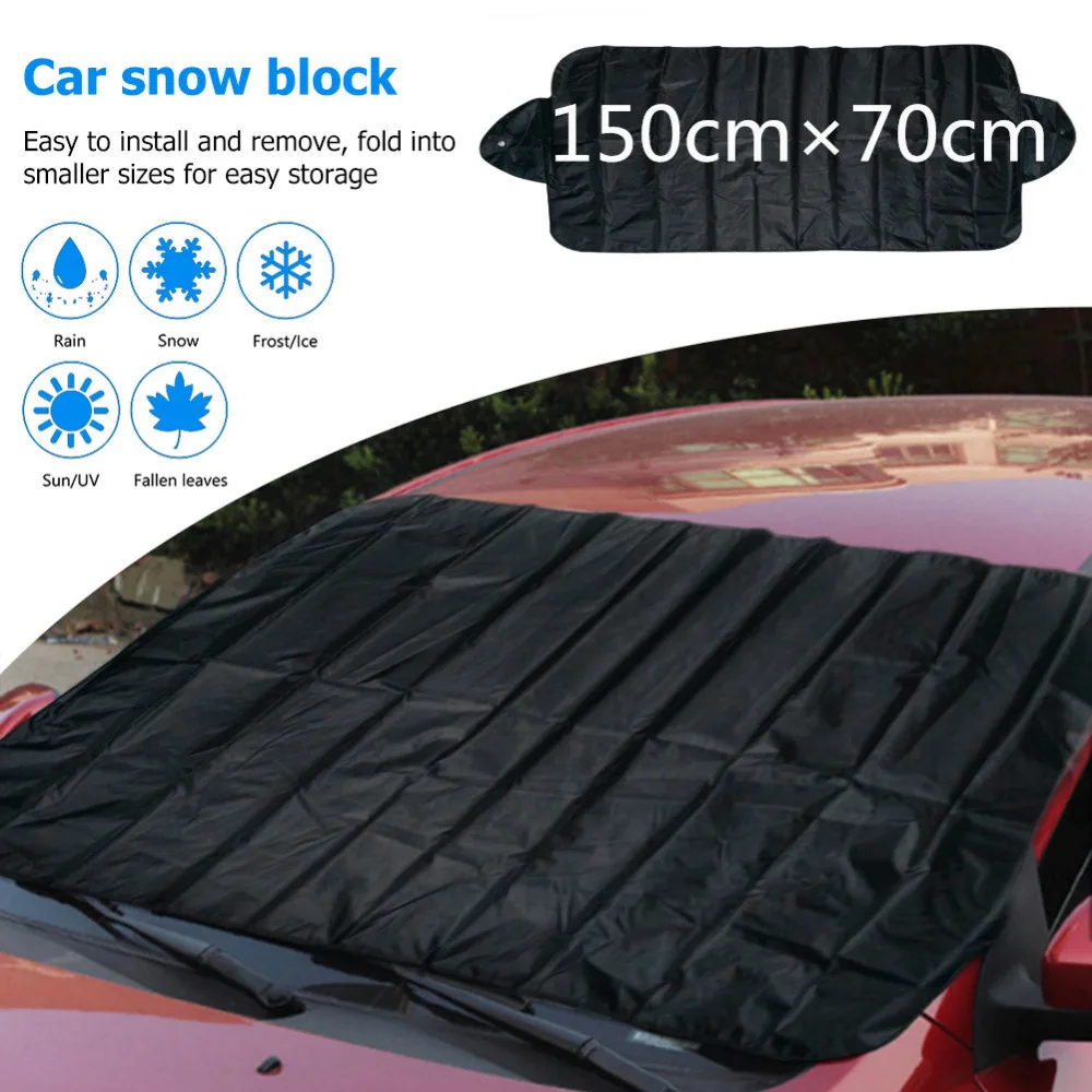 

150x70cm Car Windshield Snow blocked Car Covers Snow Ice Protector Visor Sun Shade Fornt Rear Windshield Cover Block Shields