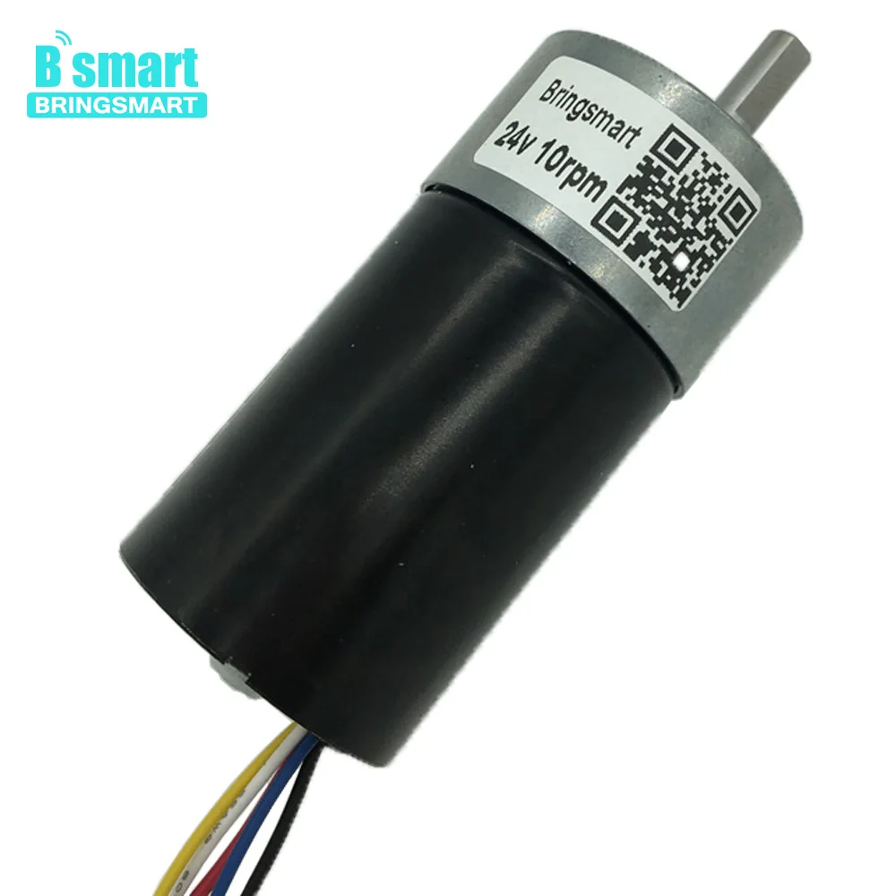 

Bringsmart JGB37-3650 Brushless 24V DC Motor High Torque Electric Mini Motor 12V Reduction Gearbox for Toys Automatic Curtain