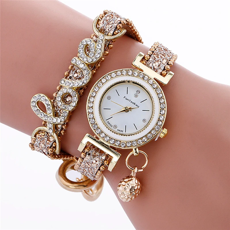 Marque Femmes Montres Montre Pour Femme Strass Horloge Femmes Robe Pendant Montre Femme Cadeau Watch Women #A|Women's Watches| -