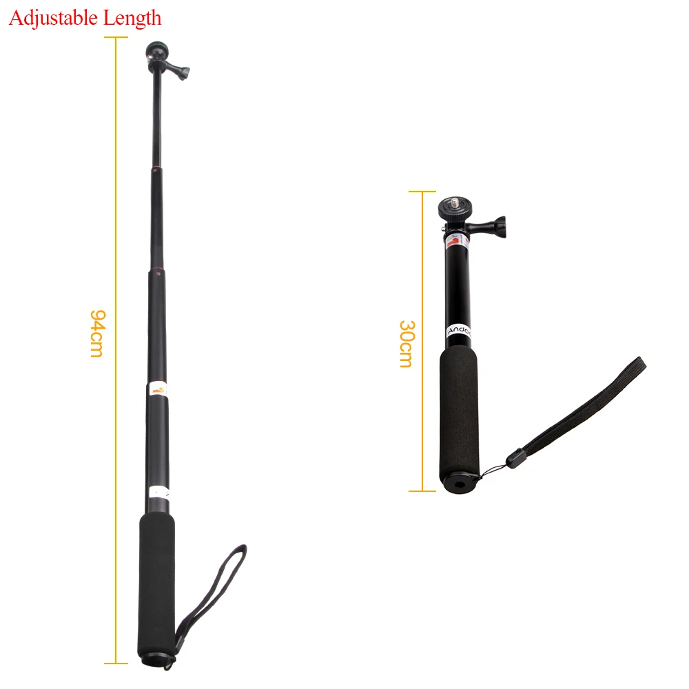 Andoer портативная телескопическая штатив-монопод палка для селфи для Feiyu WG стабилизатор SJCAM SJ4000 SJ5000 спортивные Камера смартфон