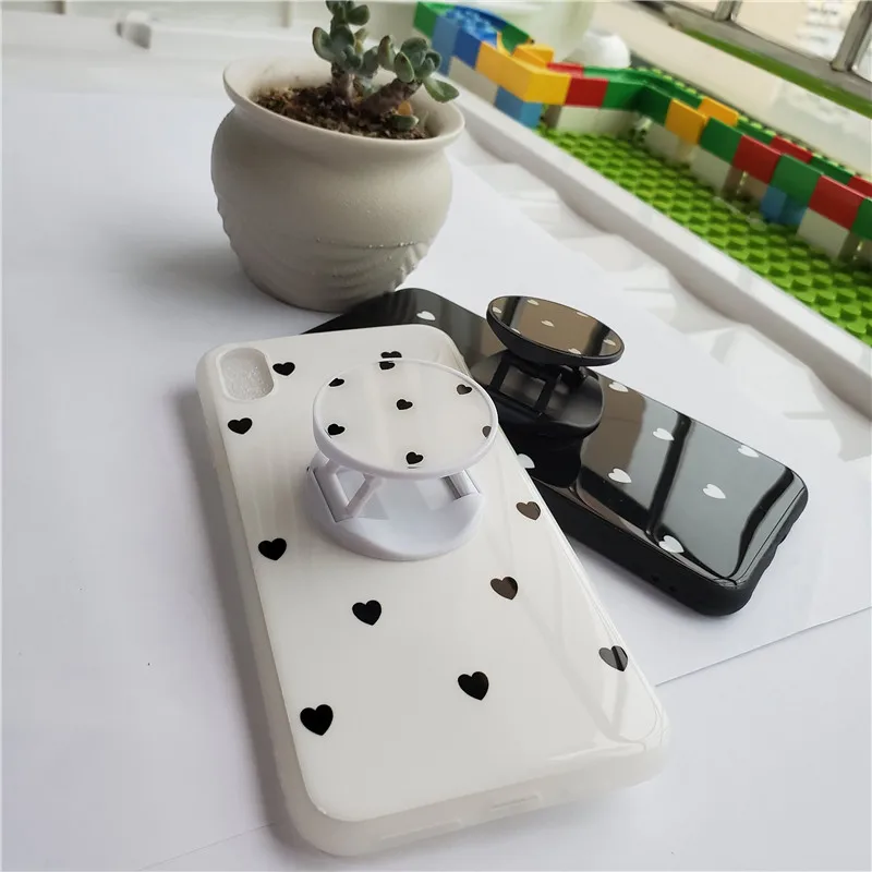 

Valentine Couples Love Heart Phone Cases for Iphone 7 Plus Case Kickstand Back Cover for Iphone Xs Max X Xr 8 6 6s Plus Case