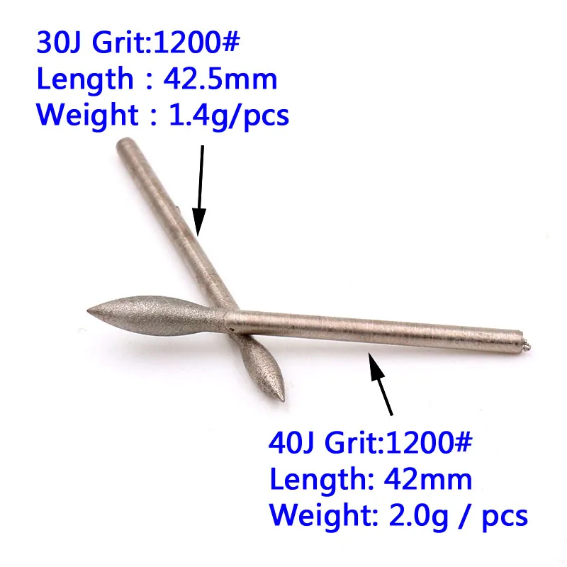 Алмазная шлифовальная насадка для полировки игольчатых битов заусенцы Металл нефрит Гравировка Инструменты для Dremel 2,35 мм хвостовик J игла