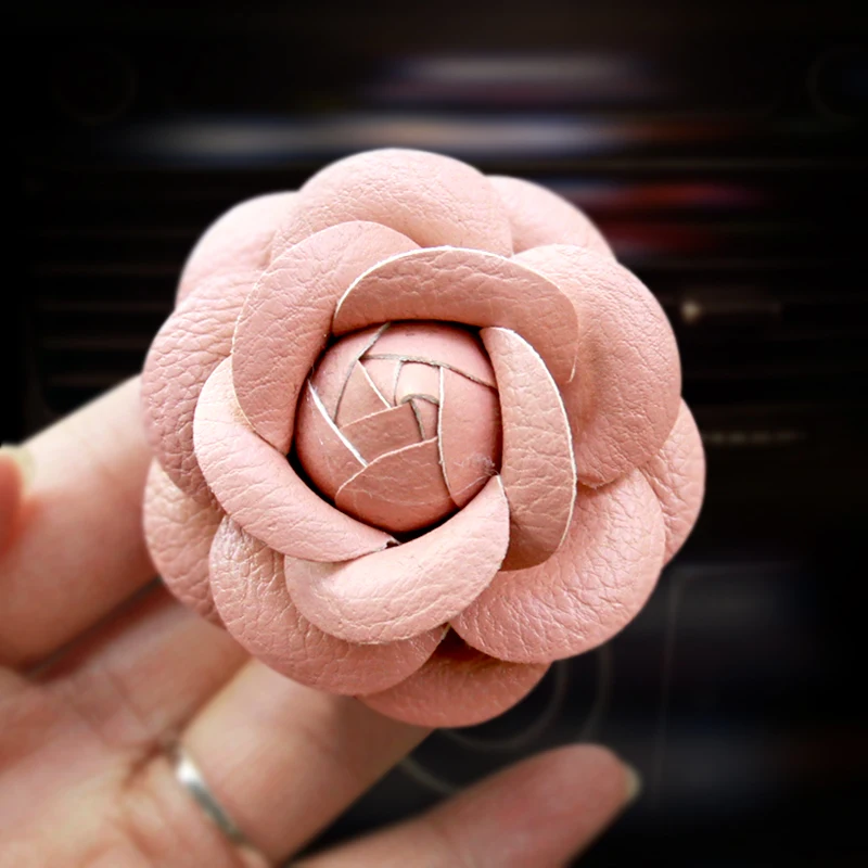 Красивый модный кожаный автомобильный Кондиционер Camellia аксессуары для