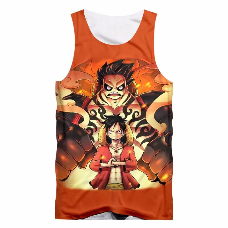 One Piece, Dragon Ball & Bleach 3D Tank Tops