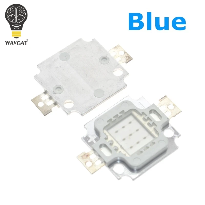 

WAVGAT 10W LED chip Integrated Blue High power 10w LED Beads 10W Green Led chip 450-540lm 10W led Chips 10PCS