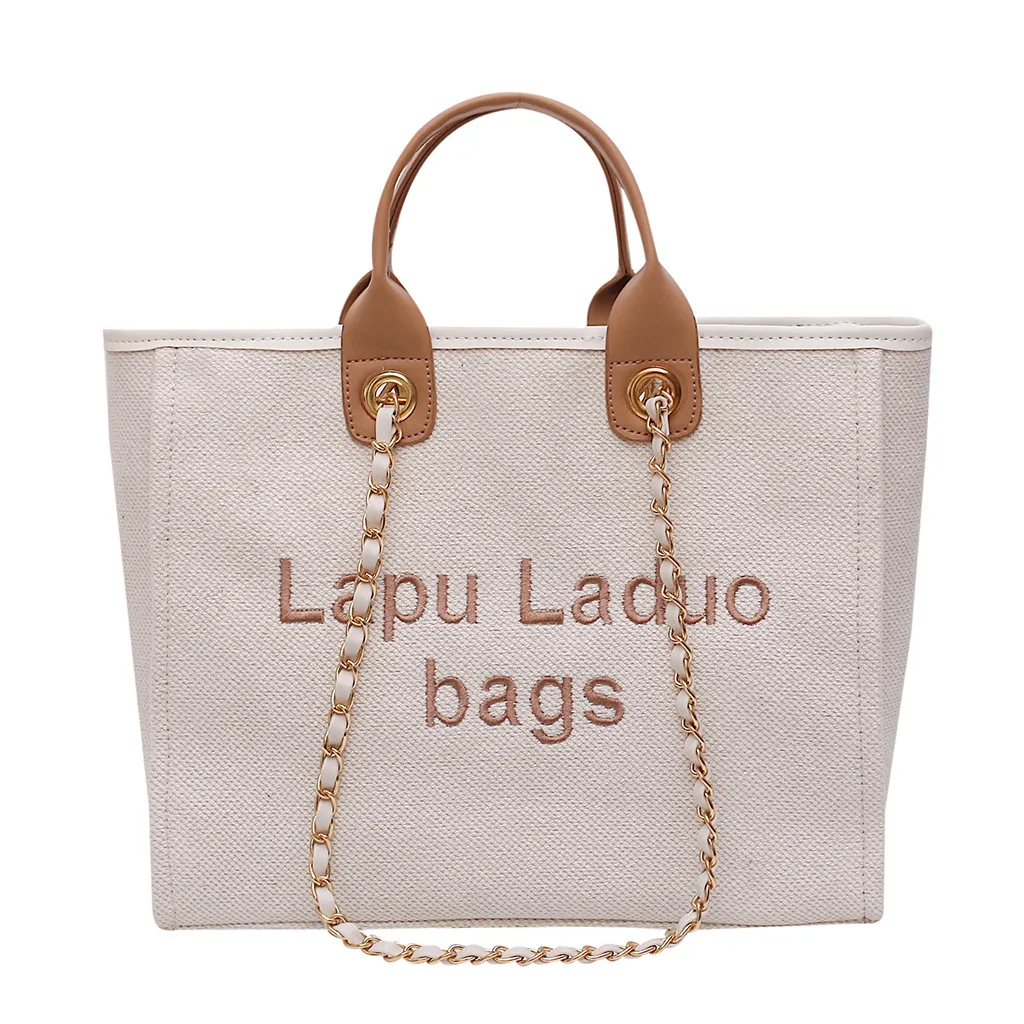 

Xiniu Women's Linen Handbag Large Capacity Casual Shoulder Bag Daily Bag Shopping Bag Designer Bags Borsa a tracolla da donna#30