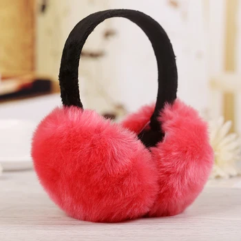 

Top Sell Winter Women Men Earmuffs Lovers Ear Warmer Imitation Rabbit Plush Plain Teenage Earmuffs Student Girl Ear Muffs