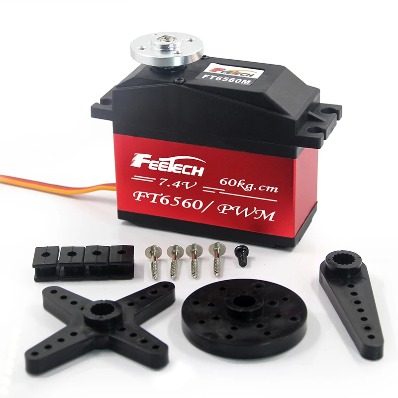 Сервопривод Feetech 7 4 V 60kg.cm Rc 60KG с высоким крутящим моментом металлическая Шестерня