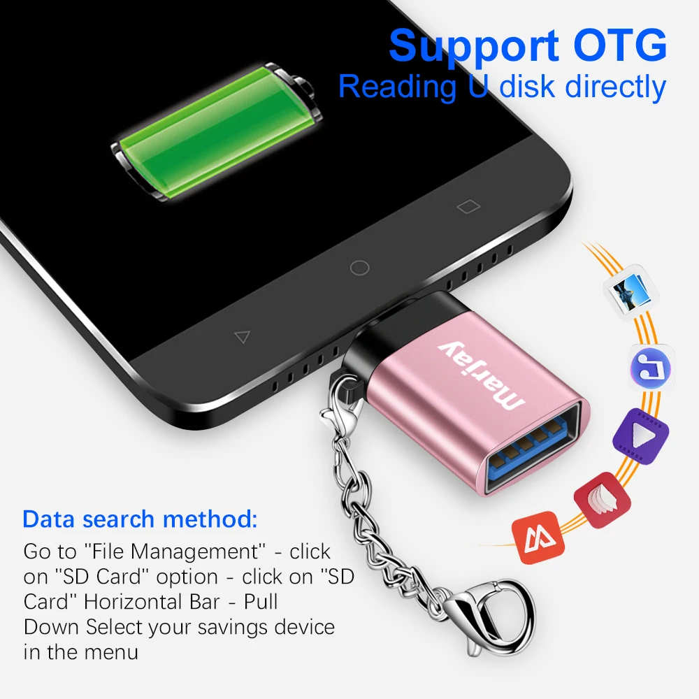 Marjay Micro USB OTG кабель адаптер для Xiaomi Redmi Note 5 Micro USB разъем для samsung S6 планшет Android USB 2,0 OTG адаптер