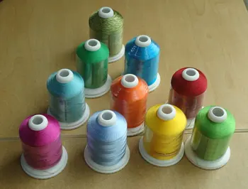 

free shipping 61 assorted Brother colors polyester embroidery machine thread with high quality and competitive price