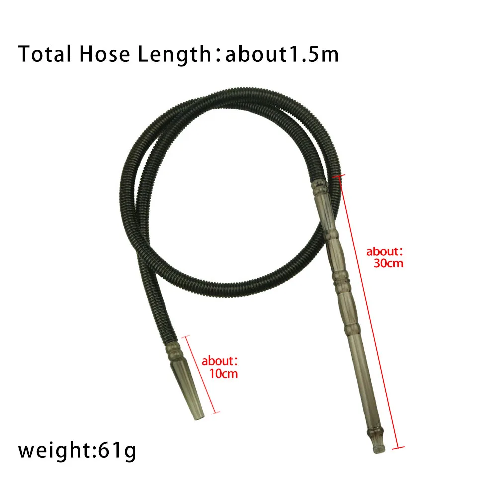 SY 1pc 150cm Pageant Colorful Shisha Pipe Long Mouth Pipes Hookah Hose Accessories Plastic Pipe