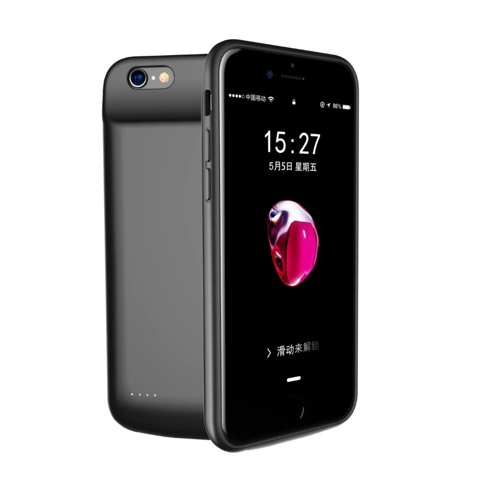 Beste Koop 3000 mah Nieuwe Draagbare Externe Batterij Case Voor iPhone6 6 s Case Extra Batterij Oplader Voor iphone 6 6 s Power Bank Case