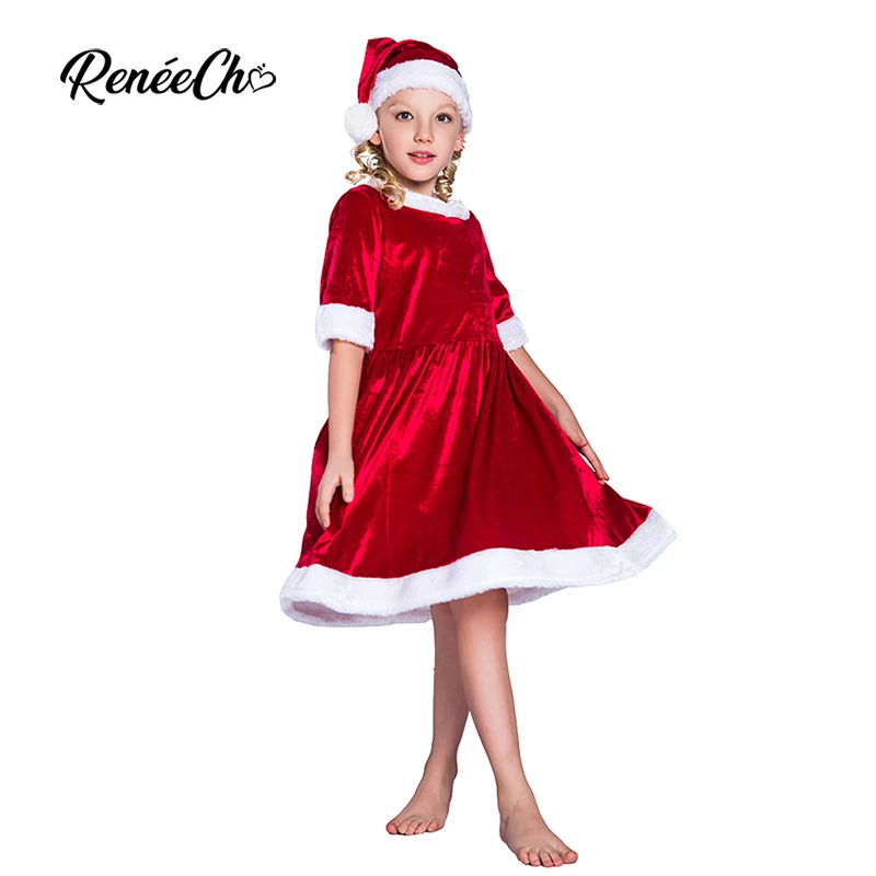 Reneecho 2018 disfraz de Navidad para niños, vestidos de Santa Claus para  niñas, niños pequeños, Cosplay, vacaciones, Halloween, traje, sombrero,  traje|Disfraces para niñas| - AliExpress