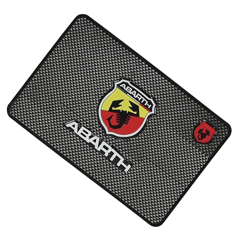 

Car-Styling Non-Slip Mat Case For Fiat Punto Abarth 500 124 Stilo Ducato Palio Badge Emblems Interior Accessories Car Styling
