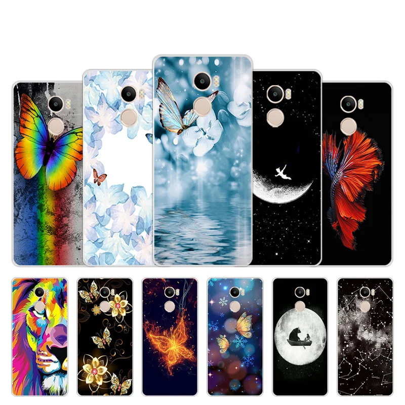 

Fundas For Xiaomi Redmi 4 Case Soft TPU Silicone Butter Design 5.0 inch For Xiaomi Redmi 4 Redmi4 Clear Back Phone Cover Capa