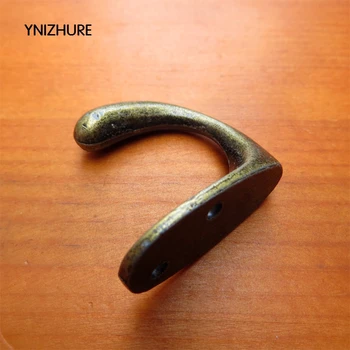 

20PCS 34*33mm Hook Alloy Antique furniture wardrobe hook single hook thick bottom left right snap hook