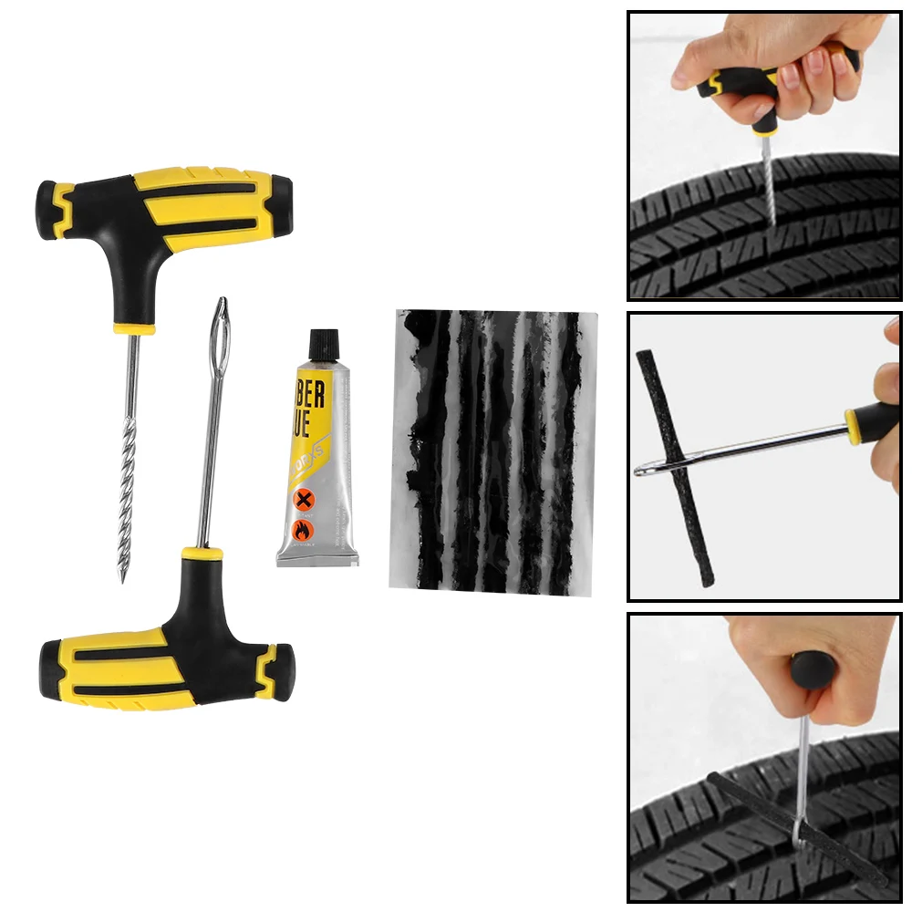 

Car Tire Repairing Tools Patch Kit Automotive Tubeless Vacuum For Car Truck Motorbike Auto Professional Accessories