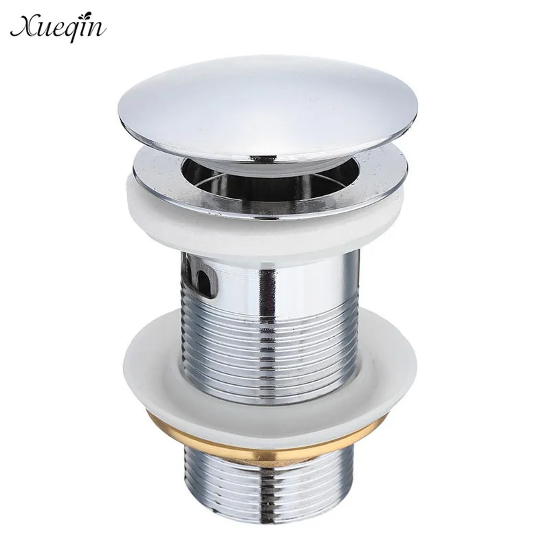 

Xueqin One Pop Up Basin Waste Slotted Bathroom Chrome Sink Push Button Click Clack Plug For Kitchen Sinks
