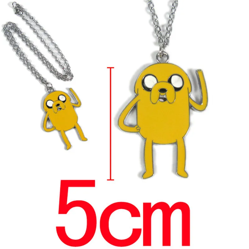2 Styles Necklace Anime Cartoon Adventure Time Jake Metal Figures Pendant For Men Women Christmas Gift M15 | Украшения и