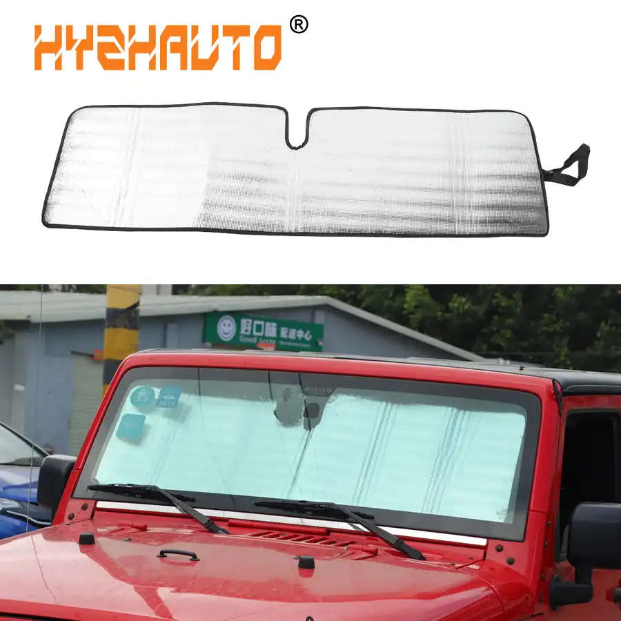 Interior Parts Front Windshield Sunshade Visor Anti UV Rays for Jeep Wrangler JL
