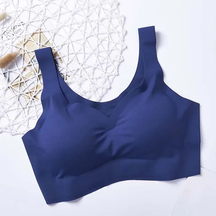 Sexy Women Bras Push Up Gather Bralette Seamless Bra Wire Free Soutien Gorge Femme Comfort Underwear Solid Color Vest Brassiere 1