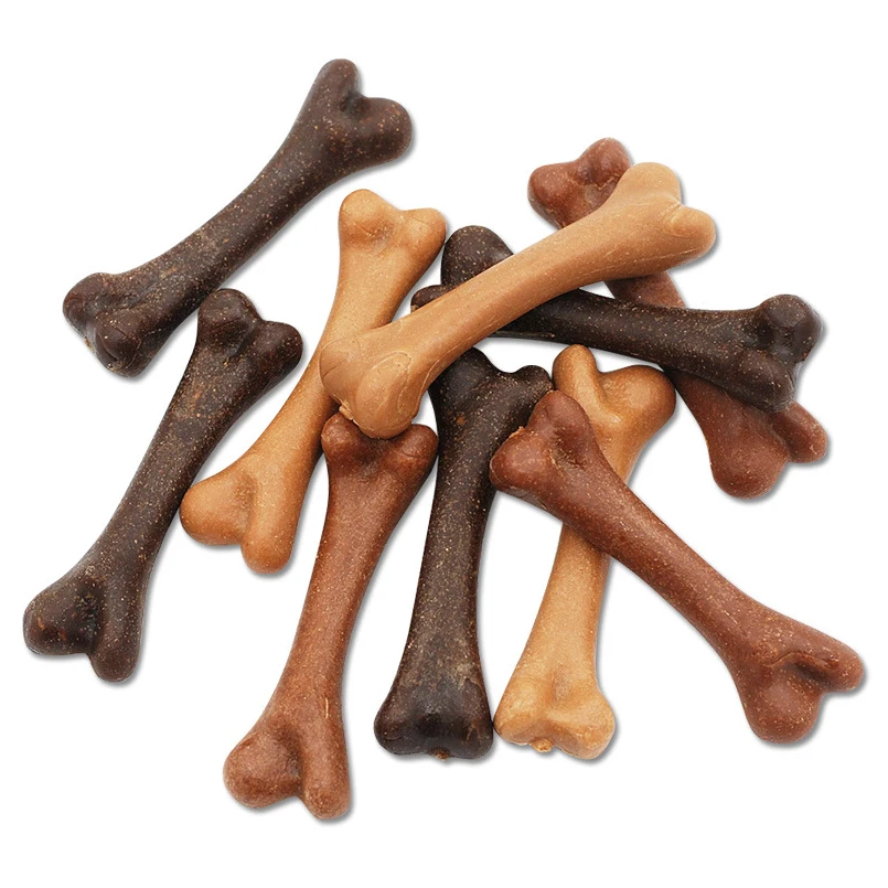 4 Flavors Dog Molar Tooth Stick Bones Shape Pet Snack Dog Toys Bite Gum