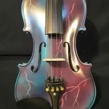 Молния окрашенные голубовато-белые цвета Электрический и акустической скрипки 4/4#8517