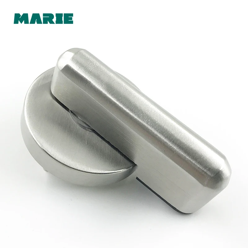 Stainless WC Toilet Handle Door Lock with Red or Green Tips for Bathroom Accessory Public Place DIY