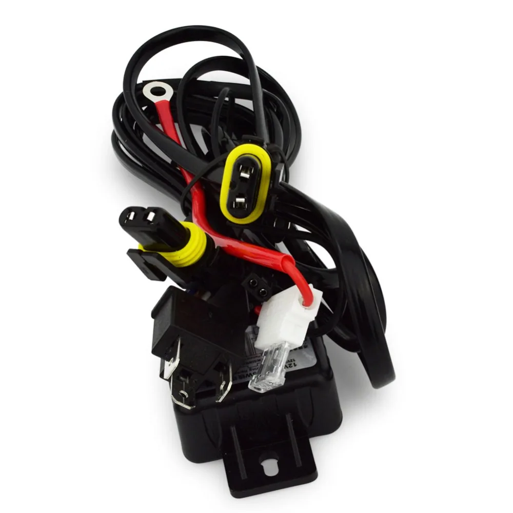 Safego 1X Relay Wire Harness for Car HID Bi xenon Headlight Bulbs