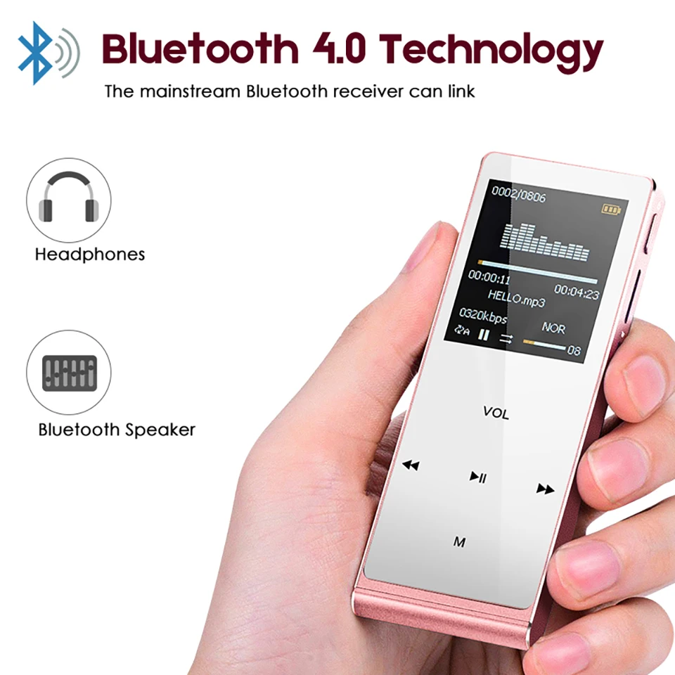 MP3 Hifi Плеер 1 8 дюймовый экран 100% Оригинальный ультратонкий музыкальный плеер ГБ