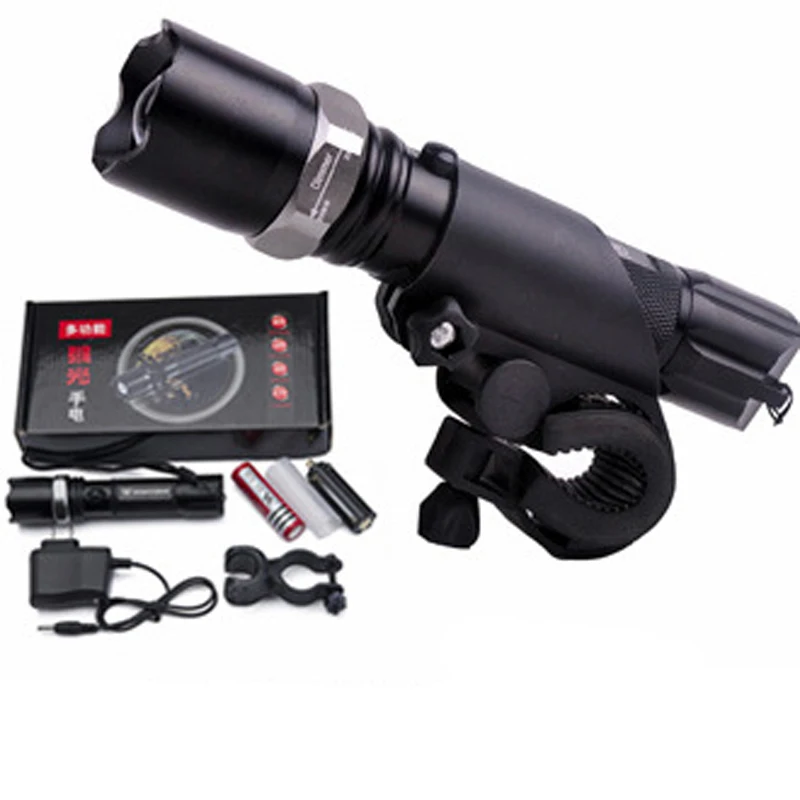 

MTB Led Bicycle Accessories LED Light Cycling Flashlight Lamp Outdoor Riding Bicycle Bike Camping Lights Waterproof Torch Holder