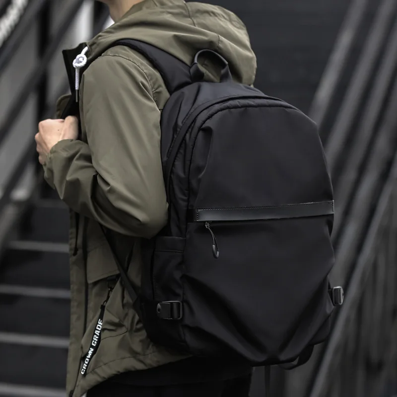 

Portable Fashion Travel Backpacks Zipper Soild Nylon Back Pack Daily Traveling Women Men Shoulder Bags Folding Bag