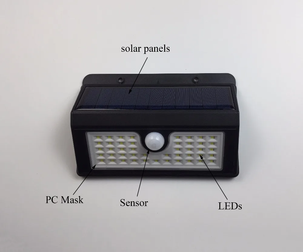 45 светодиодный s светодиодная лампа на солнечных батареях PIR датчик движения настенный светильник водонепроницаемый открытый сад уличная двора охранная лампа Emergy экономия