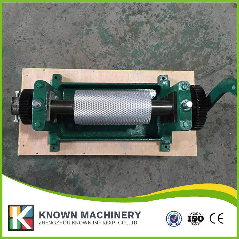 310*74mm hand crank / manual Beeswax comb foundation sheet roller mill