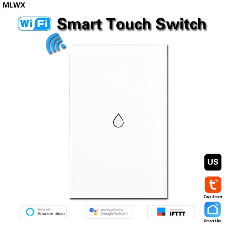 Wifi Smart Water Heater Switch Boiler Switch Alexa Google Home Voice US standard Touch Panel Timer Outdoor 4G App control