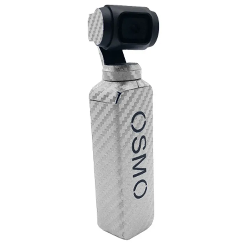 3M Waterproof OSMO Pocket Carbon Fiber Stickers Skin for DJI OSMO Pocket Handheld Gimbal Decals Accessories - Цвет: Silver