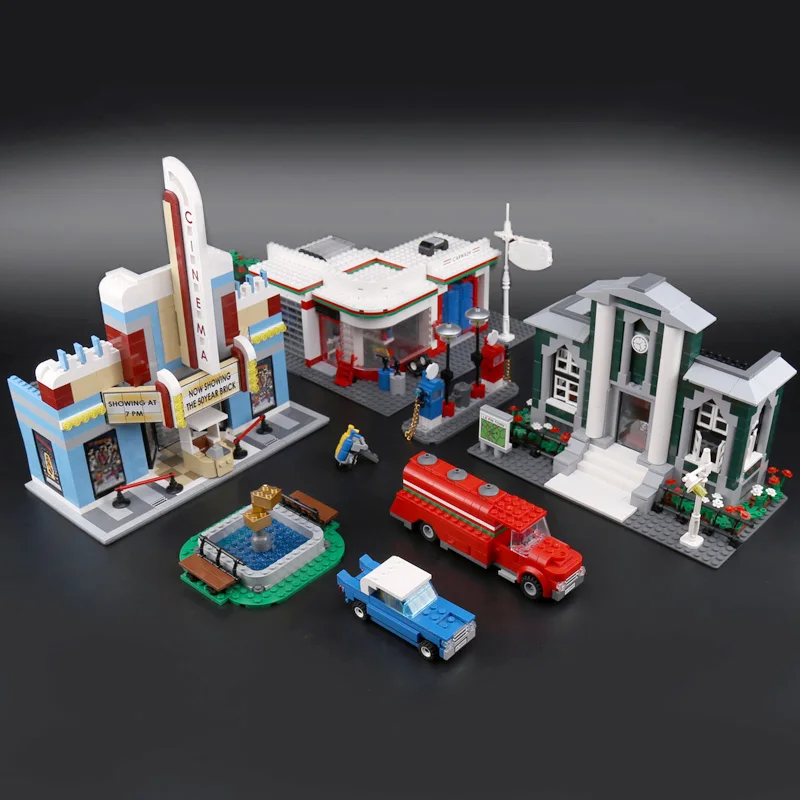 

Lepin 02022 2080pcs City 50th Anniversary Town Building Blocks Bricks educational Toys for children Gifts Compatible 10184 Gifts