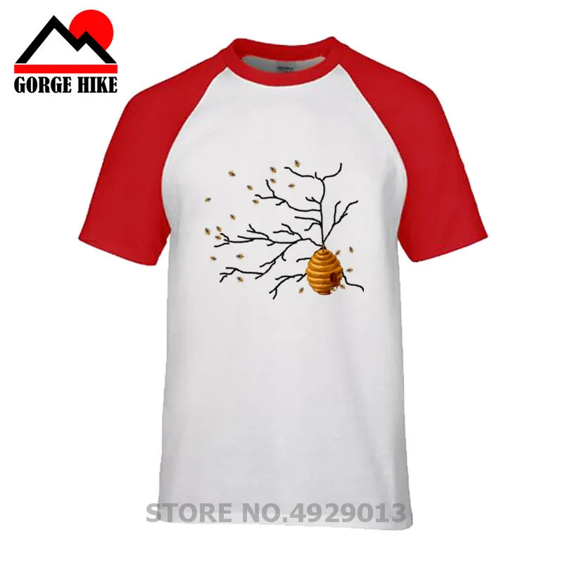 Мужская футболка с Honey bee Модная элегантная хипстерская в стиле Kwaii Сотами