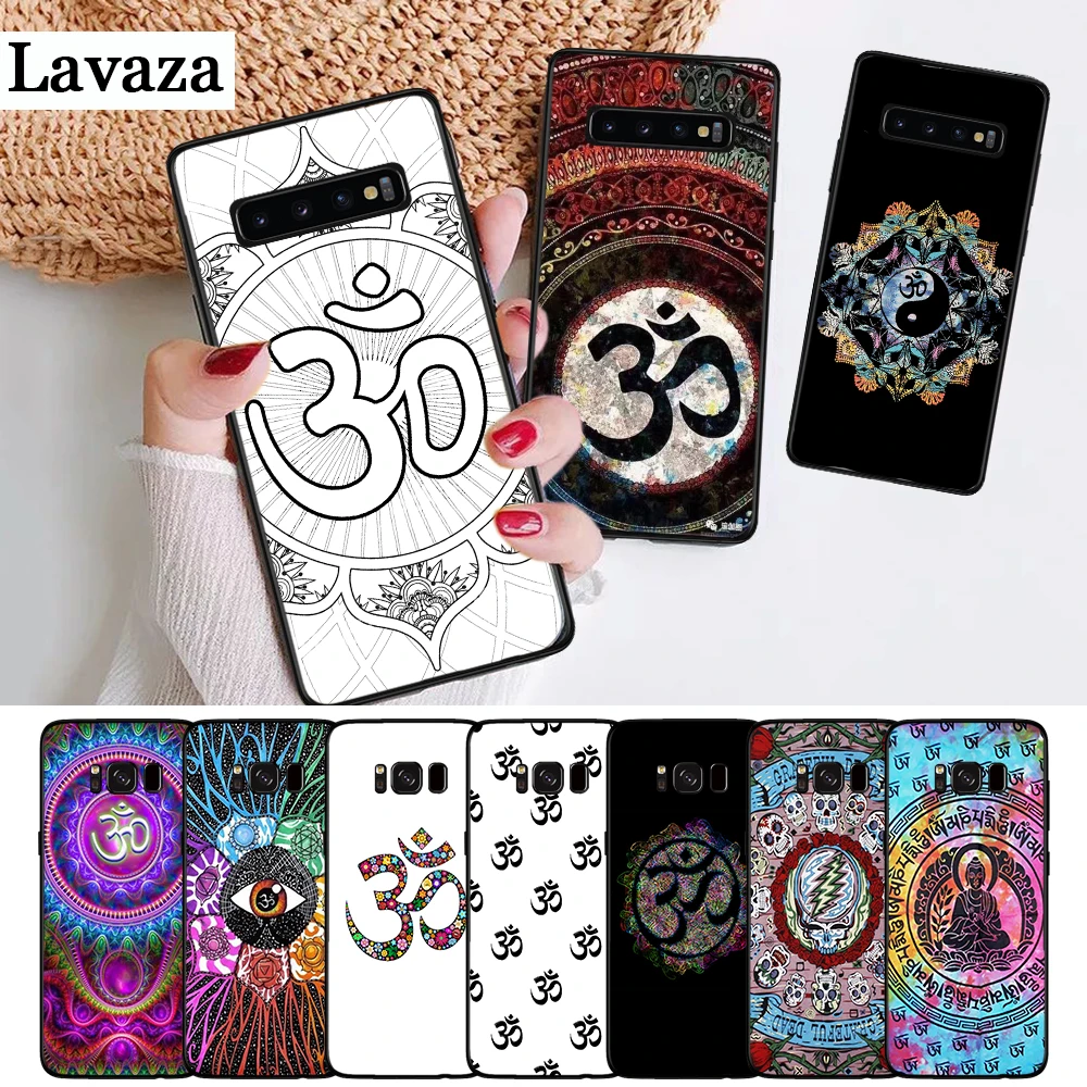 

Lavaza Floral Om Yoga Hindu Aum om yaga Luxury Silicone Case for Samsung S6 Edge S7 S8 Plus S9 S10 S10e Note 8 9 M10 M20 M30